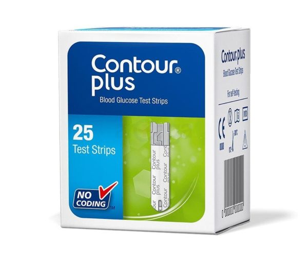 Contour Plus Blood Glucose Strip 25's Pack - Image 2