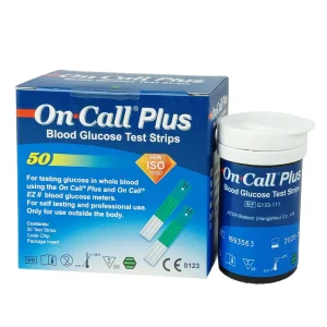 OnCall Plus Blood Glucose Test Strip 25's Pack