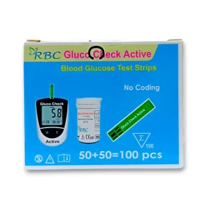 RBC Glucose check Active Monitor stripe